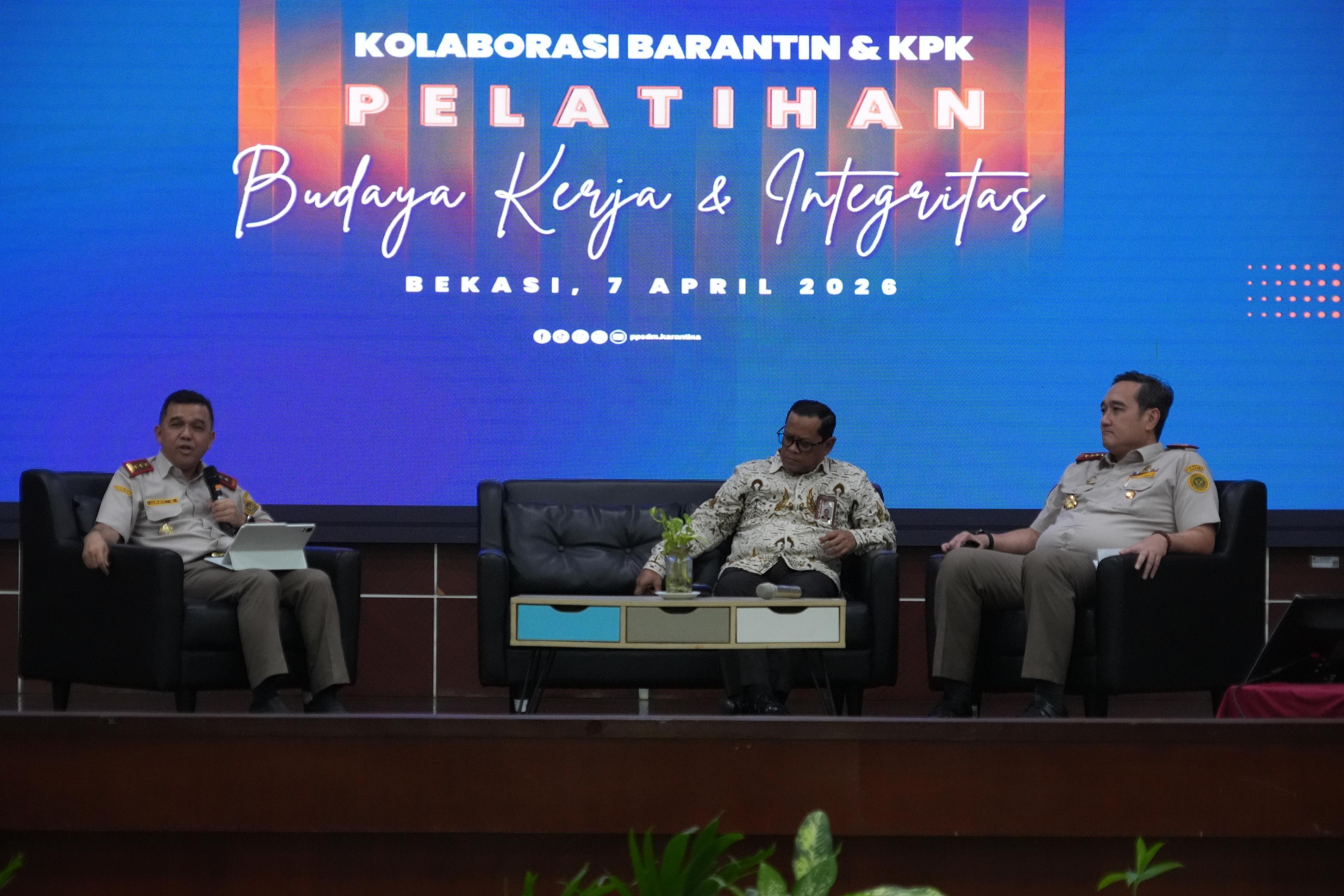 Implementasi ASTA CITA Ke-7 Presiden RI : Barantin dan KPK Perkuat Budaya Kerja Antikorupsi ASN