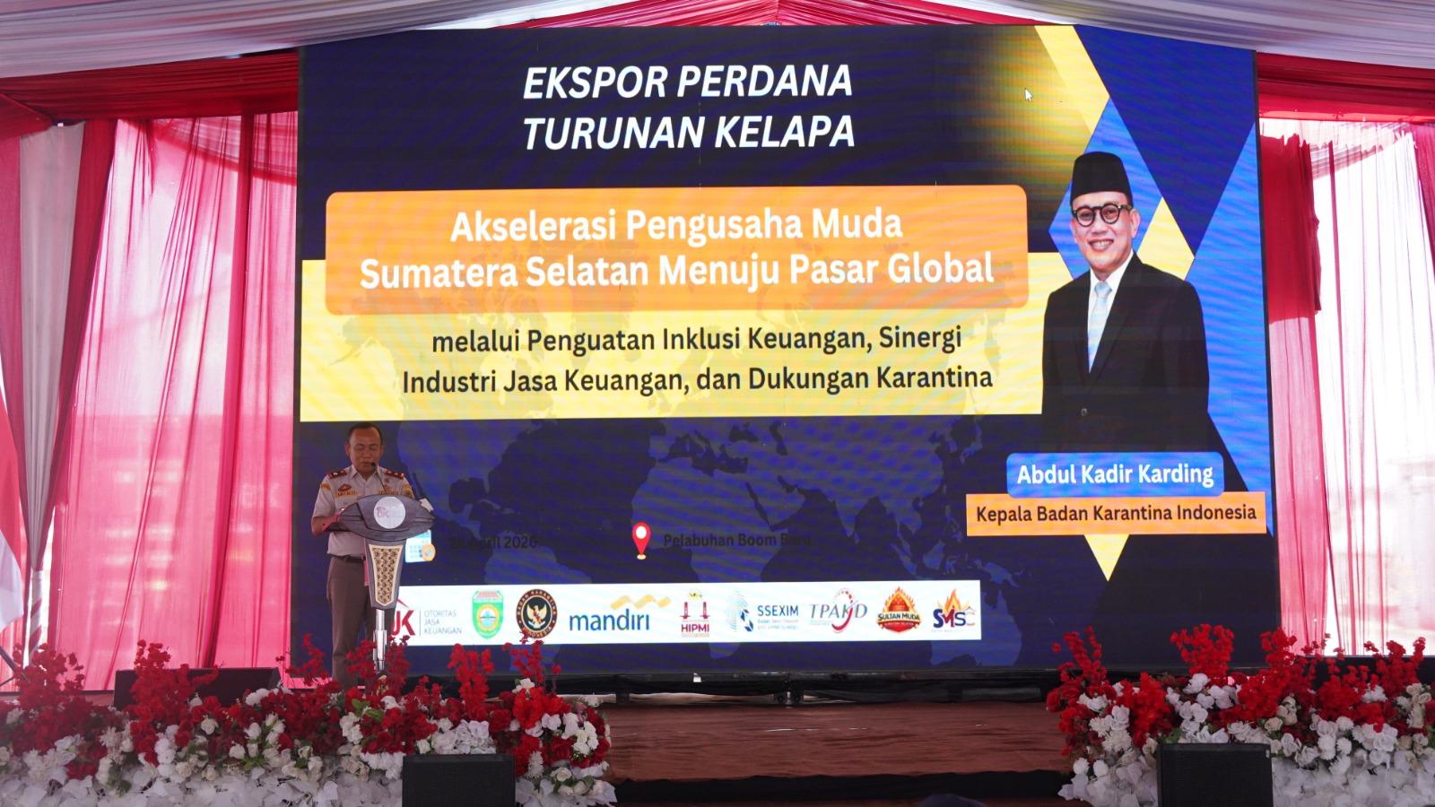 N. Prayatno Ginting Wakili Kepala Barantin Dorong Akselerasi Ekspor Kelapa dan Lada Hitam dari Sumsel