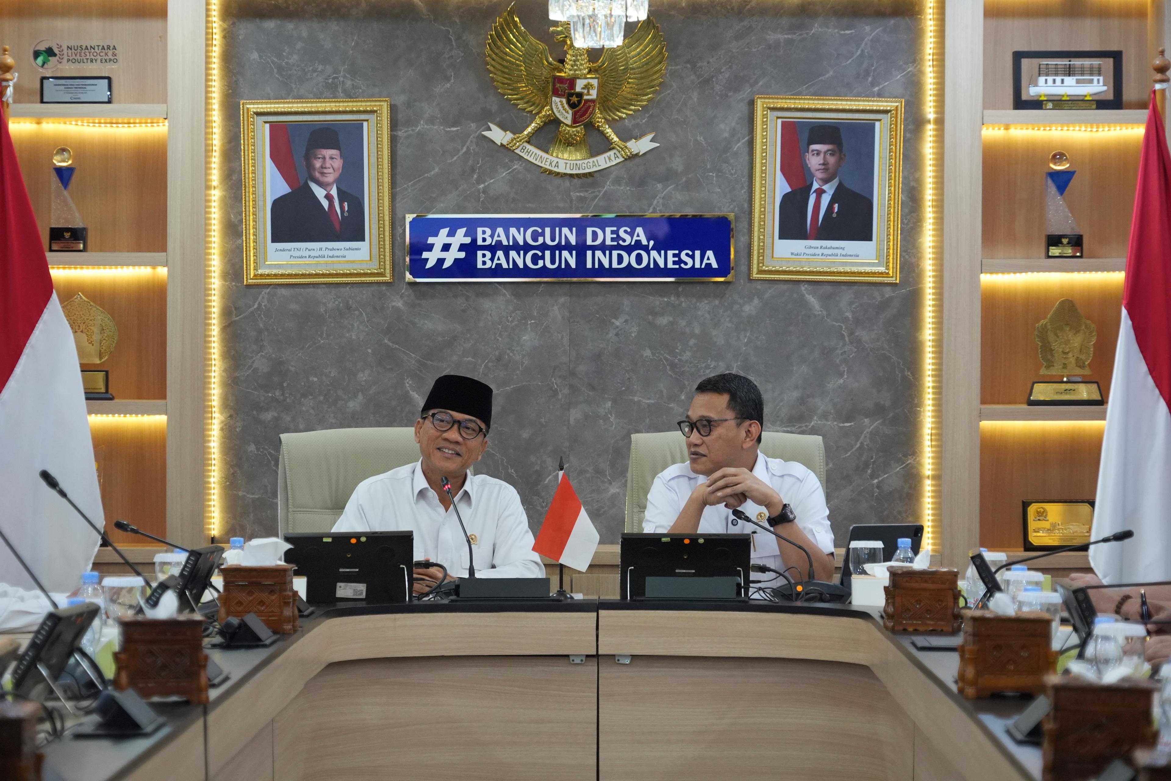 Barantin dan Kemendes PDT Perkuat Kolaborasi, Dorong Desa Berbasis Ekspor