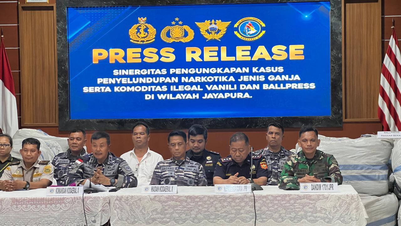 Karantina Papua Hadiri Rilis Kasus Penyelundupan Vanili Ilegal Asal PNG Senilai Miliaran Rupiah