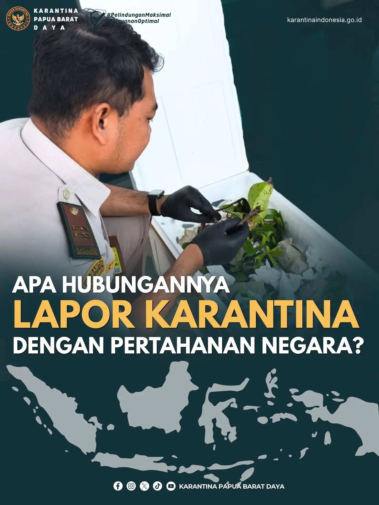 APA HUBUNGANNYA LAPOR KARANTINA DENGAN PERTAHANAN NEGARA?