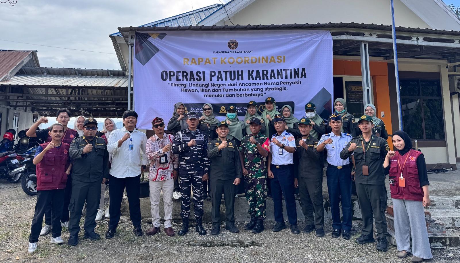 Operasi Patuh, Karantina Sulawesi Barat Perketat Pengawasan di Pelabuhan Ferry Simboro