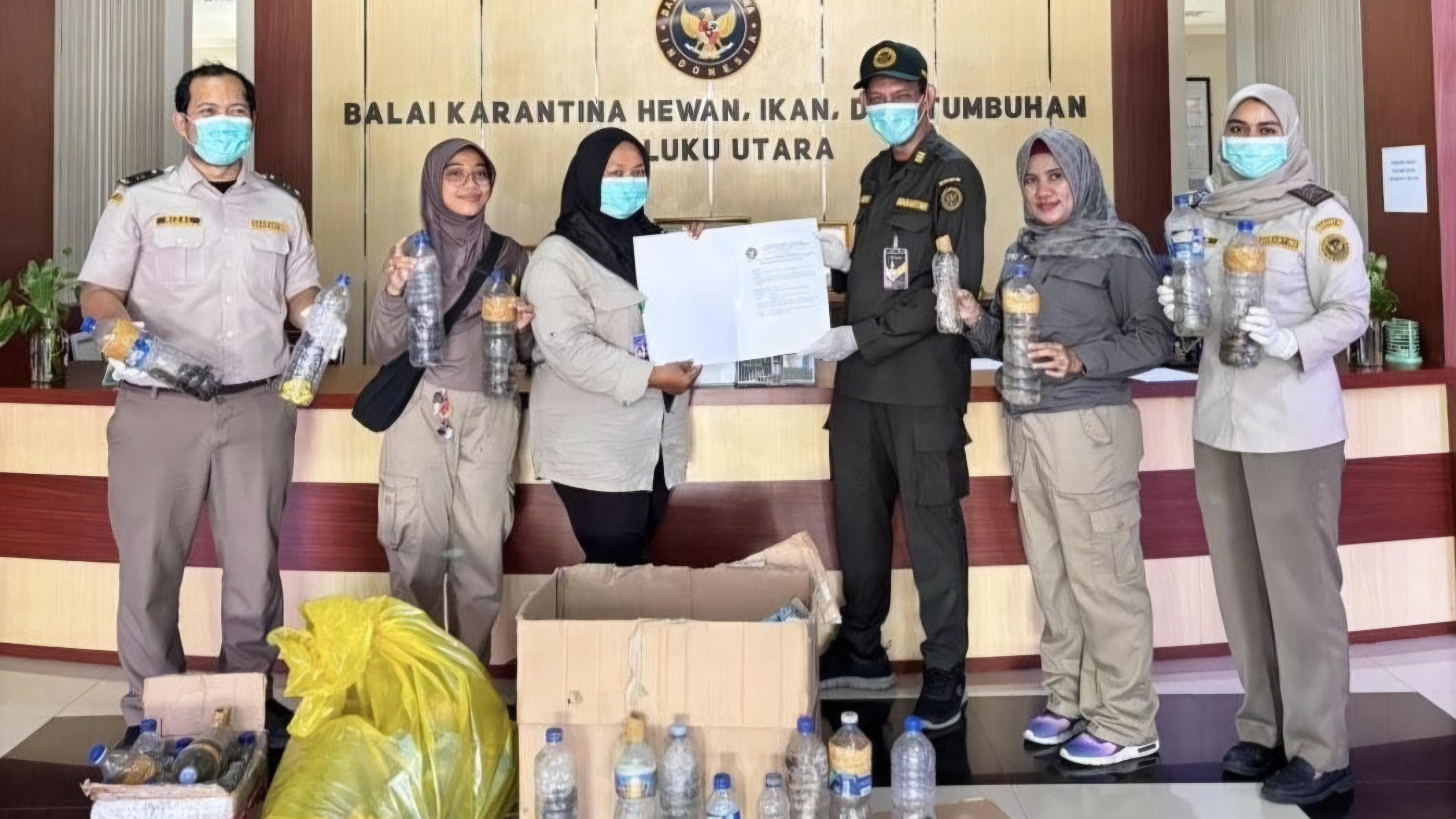 Karantina Maluku Utara Gagalkan Penyelundupan 80 Ekor Satwa Dilindungi