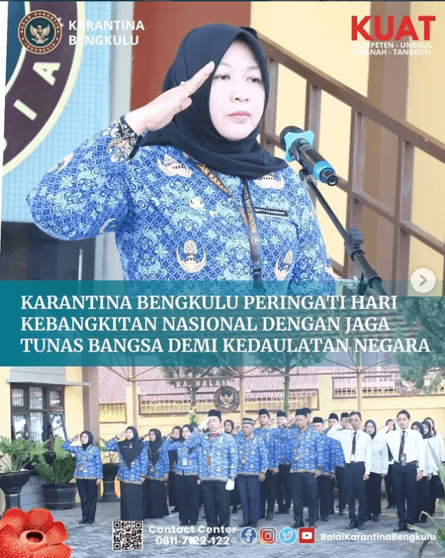 Karantina Bengkulu Peringati Hari Kebangkitan Nasional dengan Jaga Tunas Bangsa Demi Kedaulatan Negara