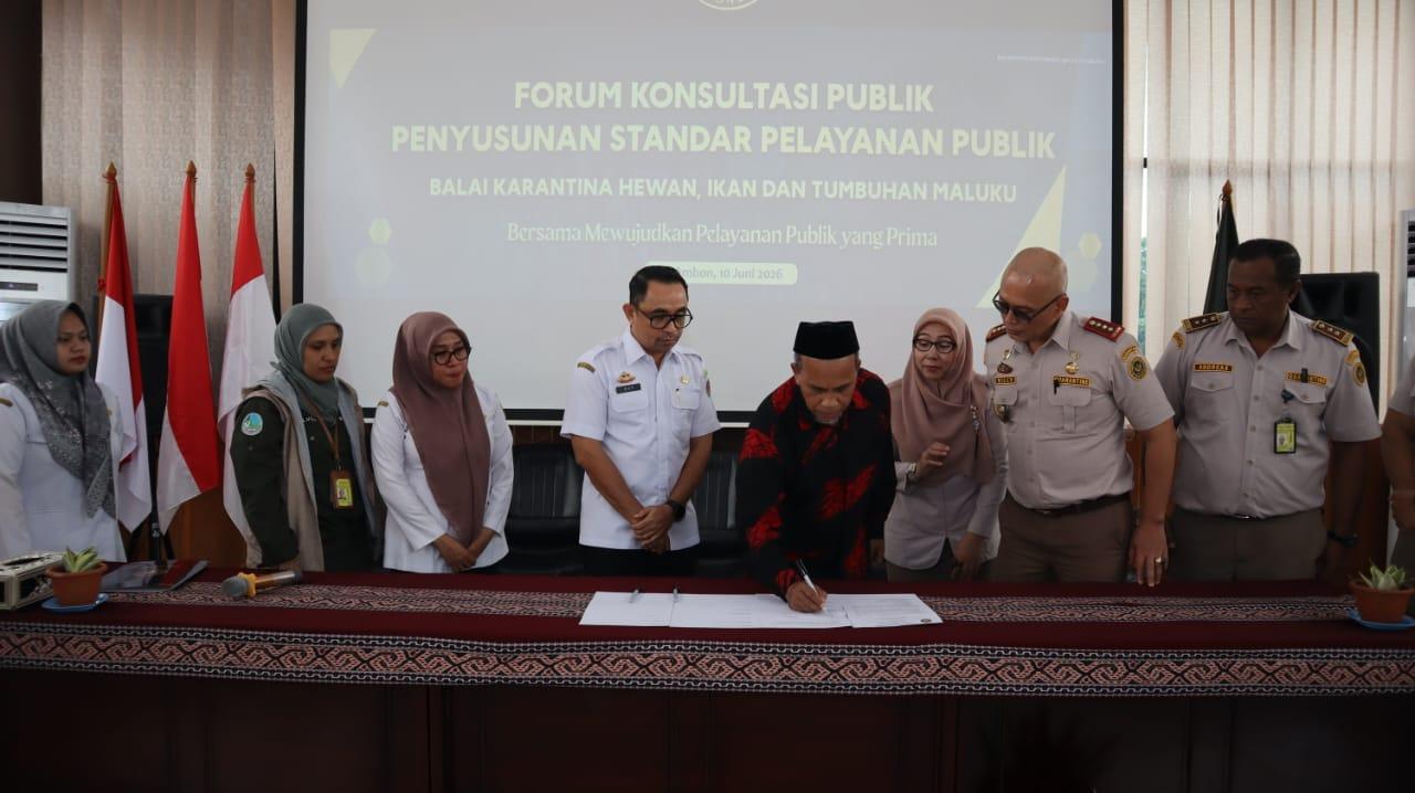Tingkatkan Layanan Bagi Masyarakat, Karantina Maluku Gelar Forum Konsultasi Publik