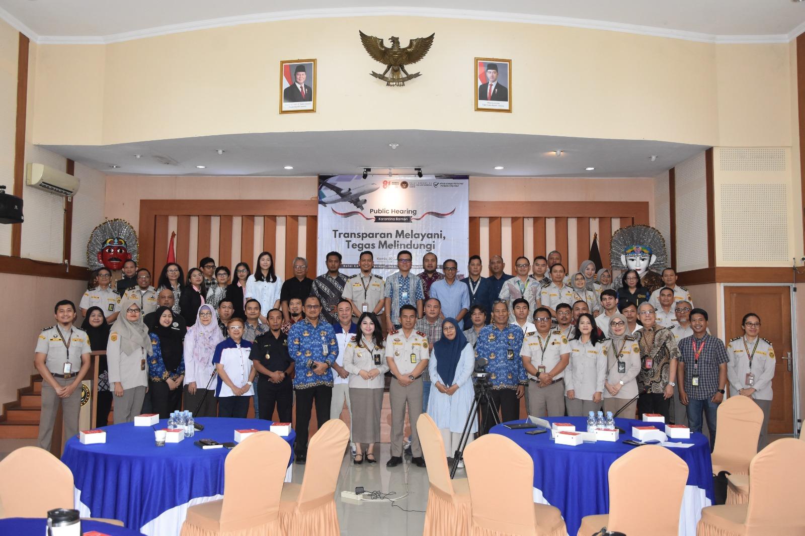 Karantina Banten Buka Ruang Evaluasi Publik, Layanan Makin Transparan dan Akuntabel