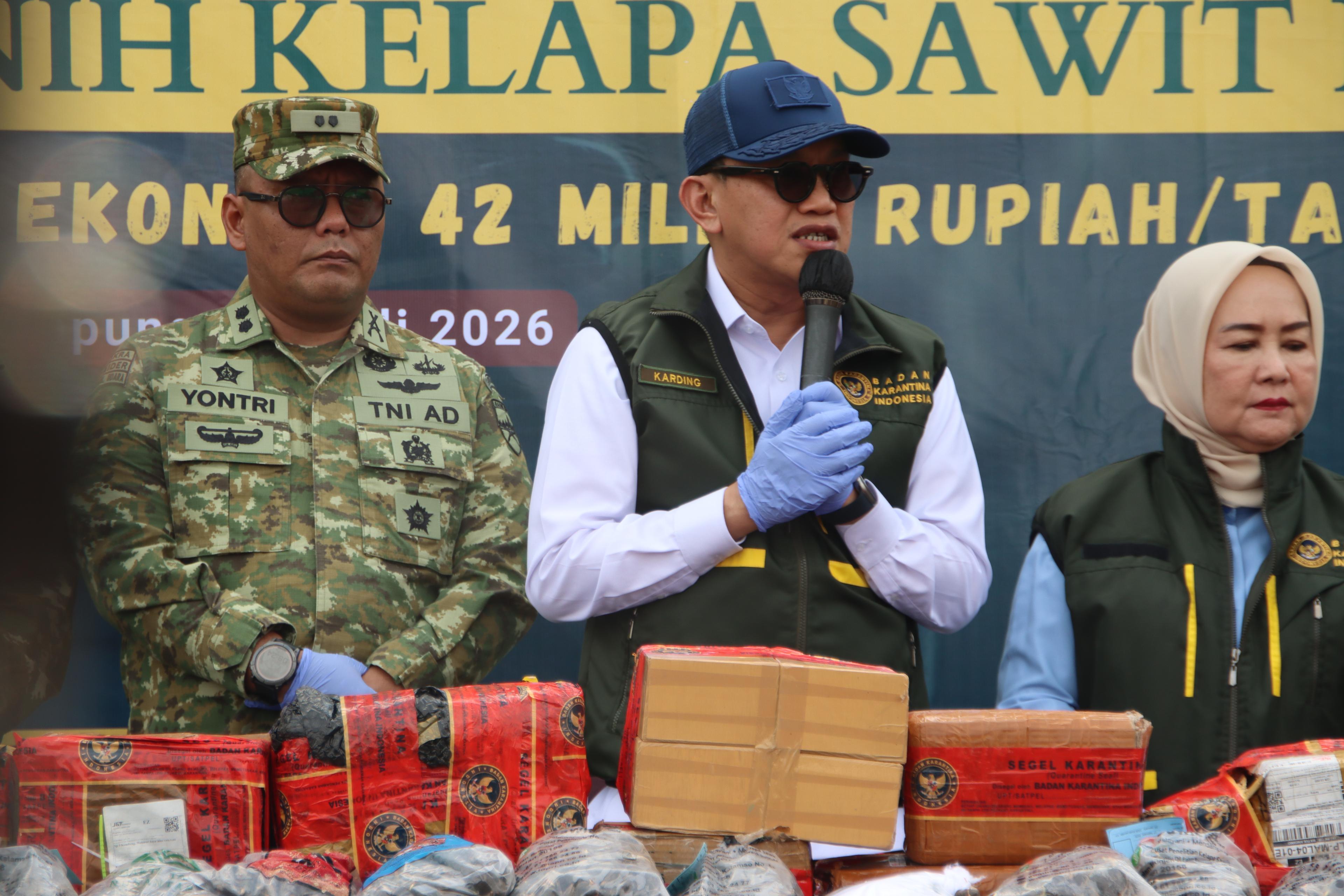 Barantin Gagalkan Peredaran 75.992 Bibit Sawit Ilegal, Karding: Negara Tak Boleh Kalah