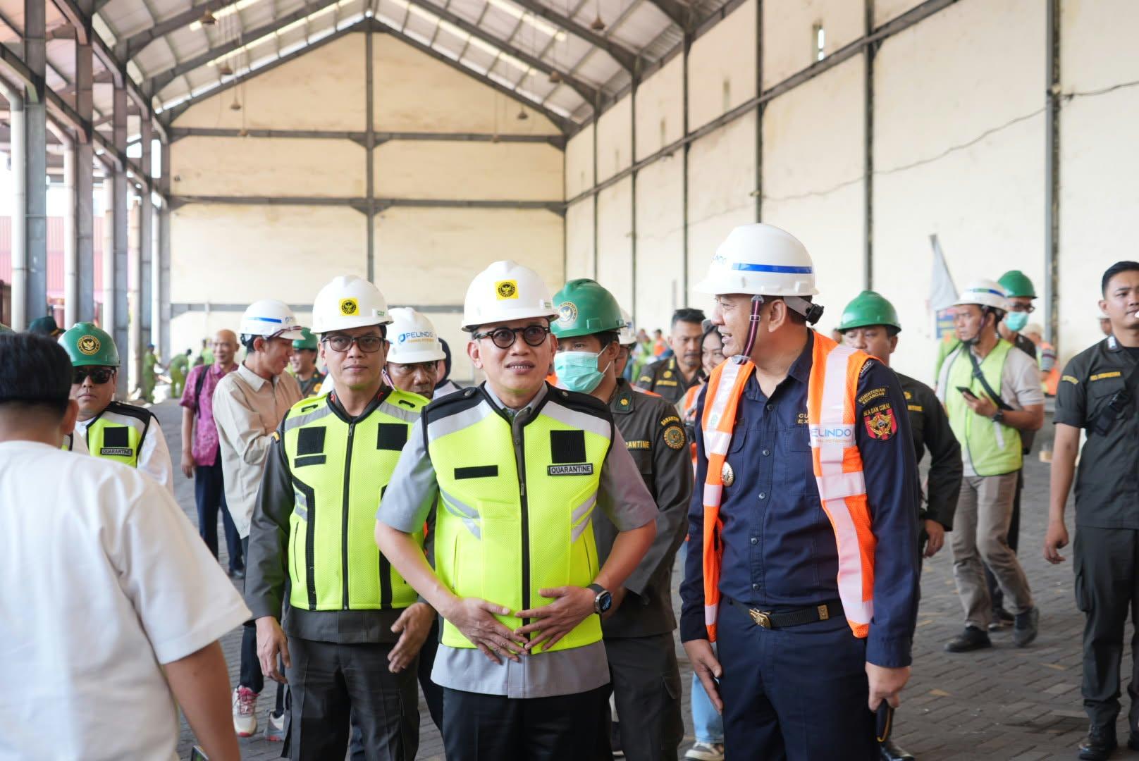Karding Tinjau SSm JI-QC di Tanjung Emas Semarang, Barantin Dorong Pemeriksaan Impor Lebih Cepat