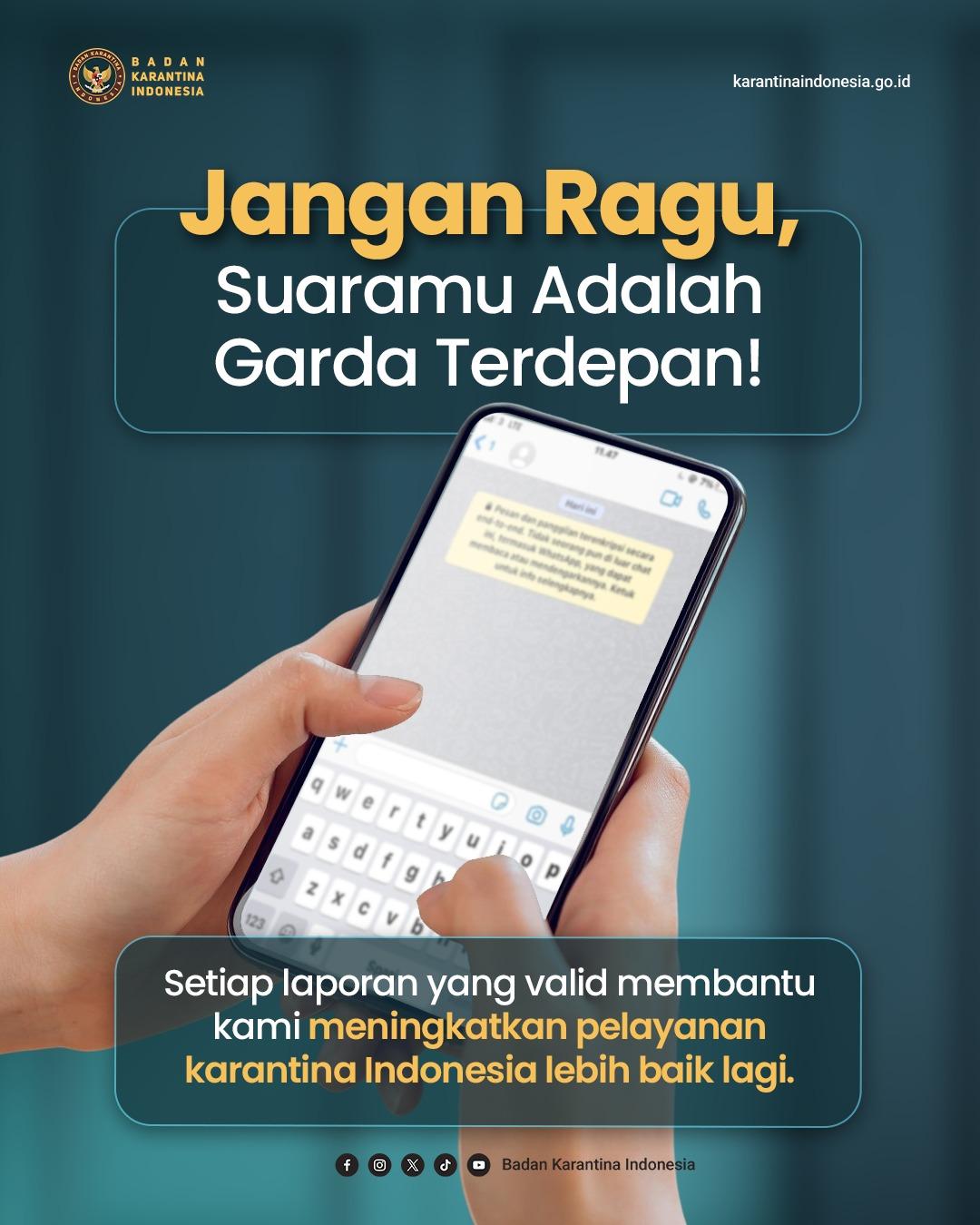 Jangan Ragu Suaramu adalah Garda Terdepan